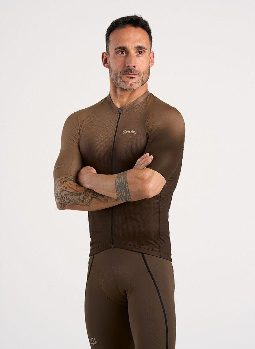 Maillot de manga corta Spiuk Carbonite Marrón 2/4
