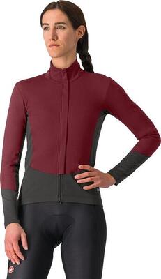 Castelli perfetto air bordeaux women's long sleeve jacket