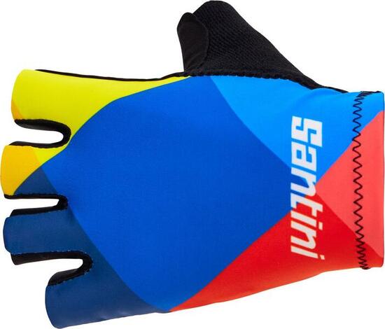 Santini Team Guanti corti Lidl-Trek 2025 Blu