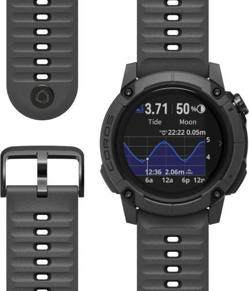 Coros Nomad GPS Horloge Zwart/Donkergrijs 5/6