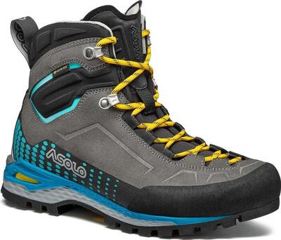 Asolo freney evo mid lth gv grey/blue women's hiking shoes