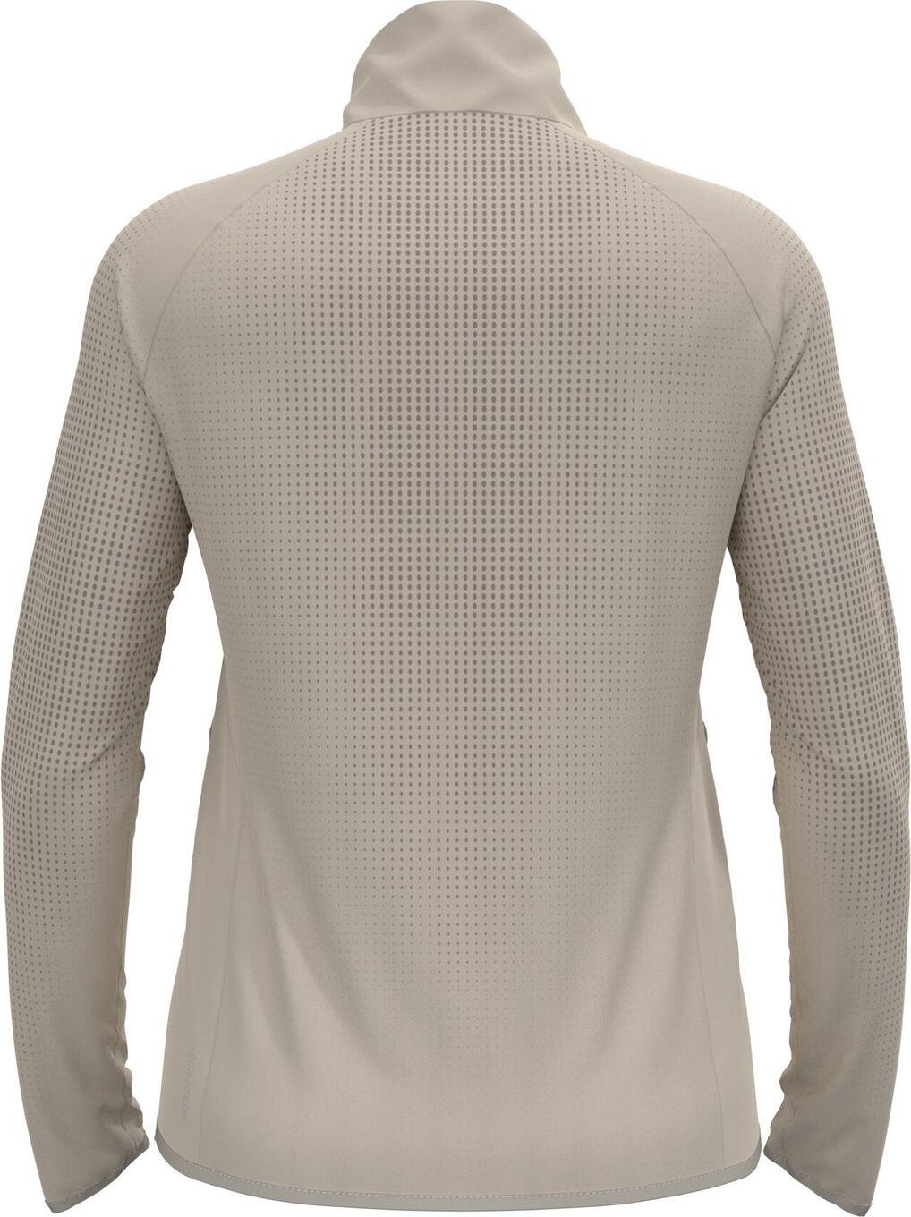 Veste Running Hybride Odlo Zeroweight Warm 2.0 Beige Femme 2/4