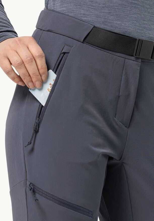 Dames Jack Wolfskin Ziegspitz Broek Grijs 3/7