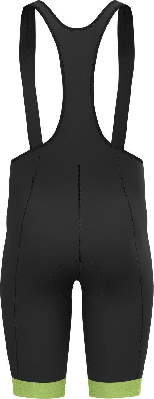 Odlo Zeroweight Kurze Trägerhose Schwarz/Gelb 2/5