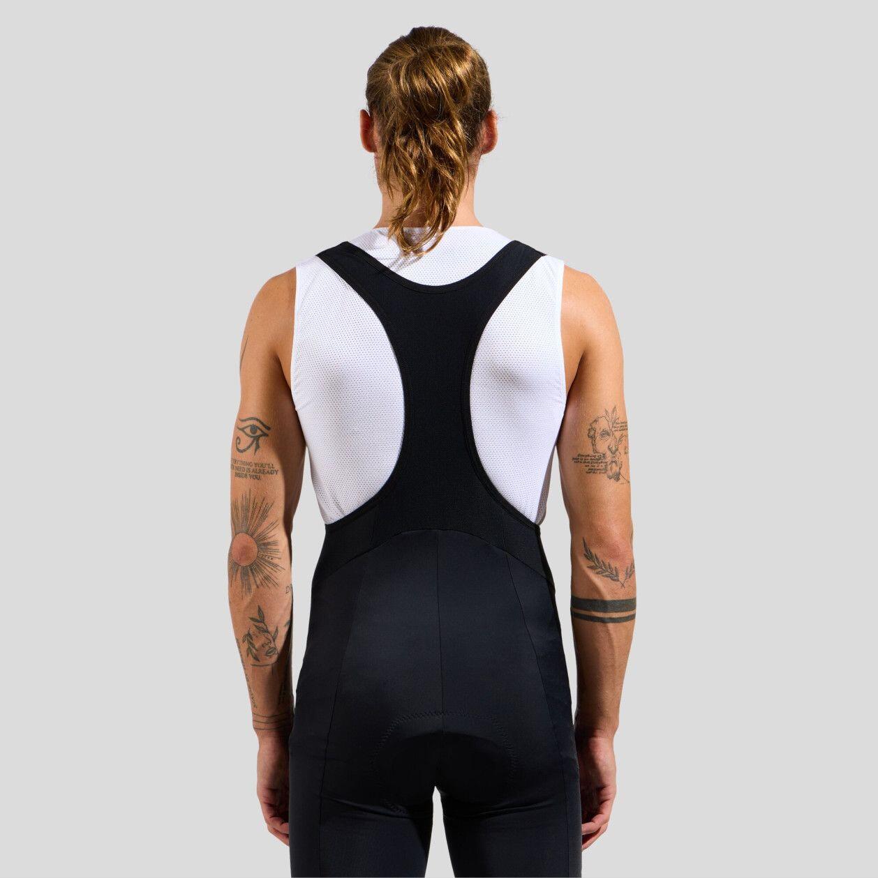 Odlo Zeroweight Kurze Trägerhose Schwarz/Gelb 5/5
