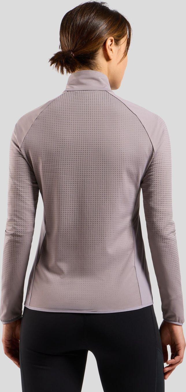 Veste Running Hybride Odlo Zeroweight Warm 2.0 Gris Femme 2/7