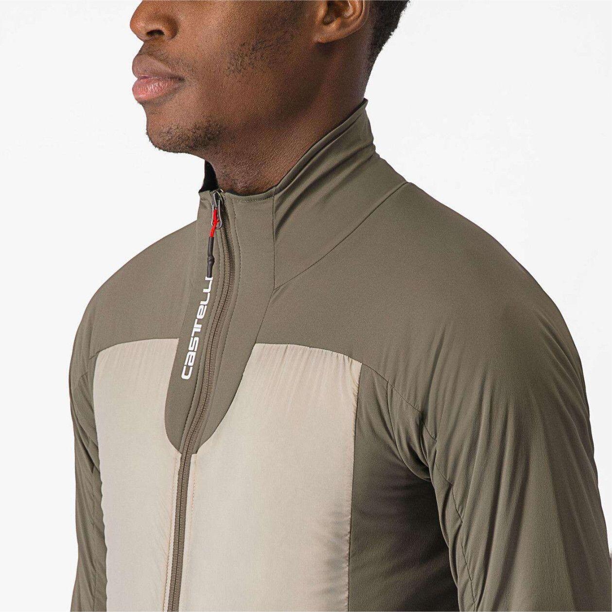 Veste Manches Longues Castelli Fly Thermal Beige/Marron 4/4