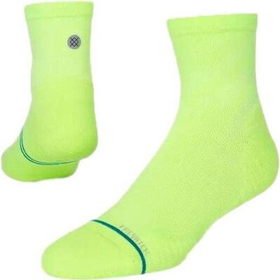 Stance performance run light quarter sokken geel
