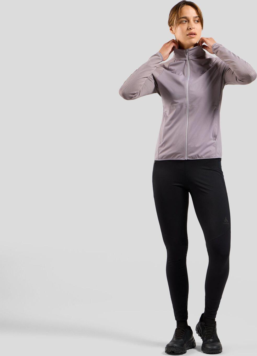 Veste Running Hybride Odlo Zeroweight Warm 2.0 Gris Femme 6/7