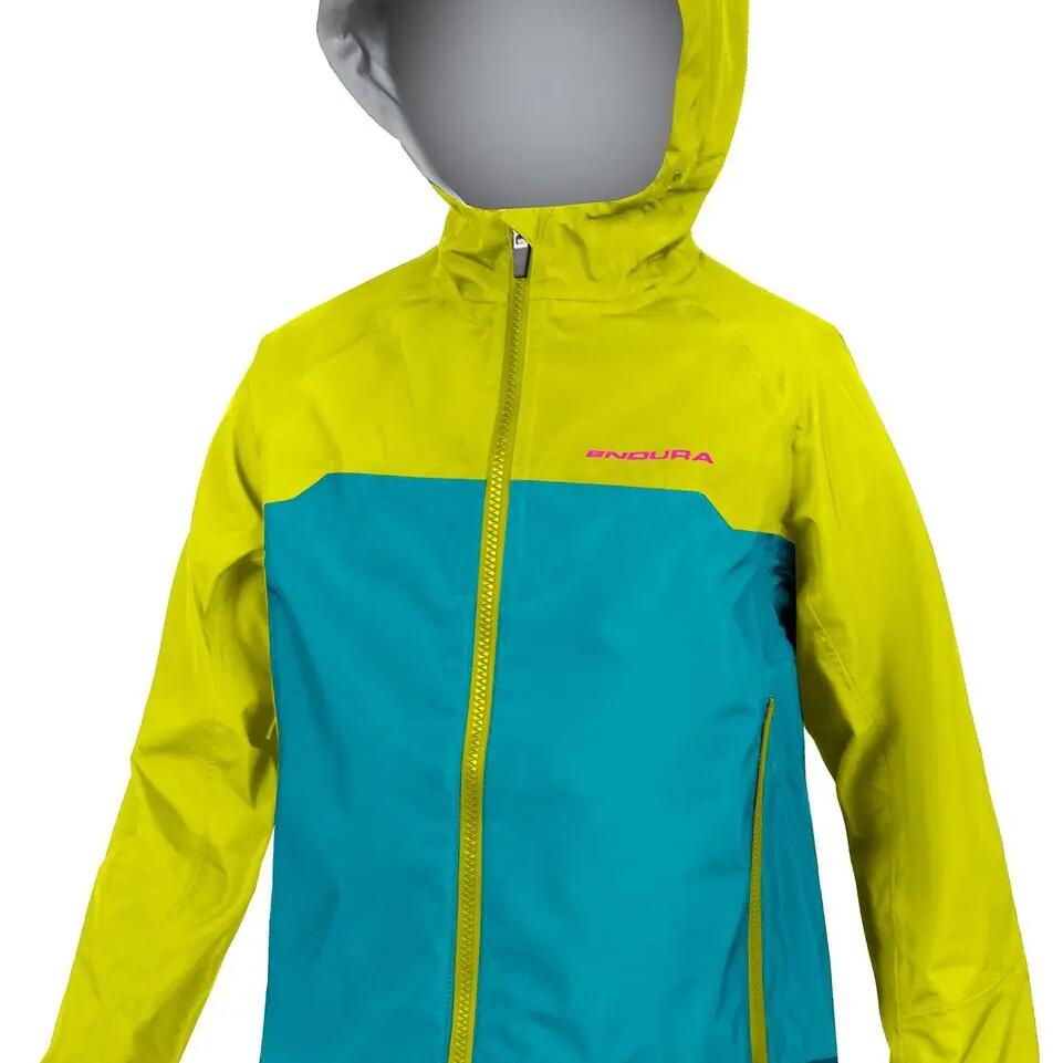 Endura MT500 JR Waterproof Children's Jacket Green/Blue