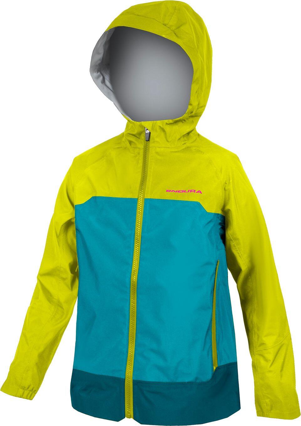Endura Kids MT500 Jr jachetă impermeabilă Lime Green 7-8 ani