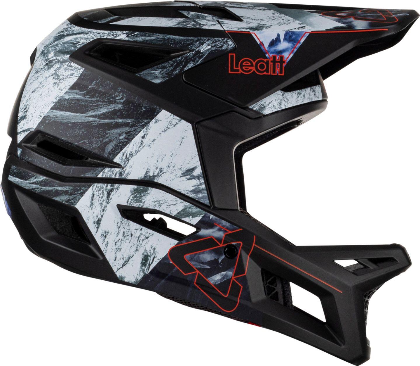 Leatt Gravity 4.0 Alpine Full Face Helmet Black/White 4/8
