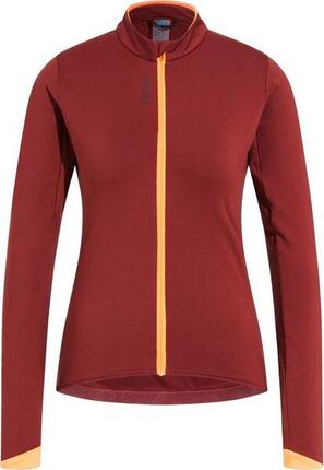 Damen-Radjacke Odlo Full Zip Zeroweight Ceramiwarm Rot