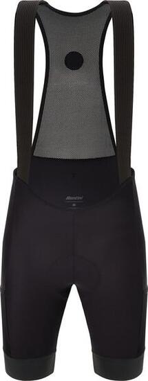 Cuissard Court à Bretelles Femme Santini Gravel Noir