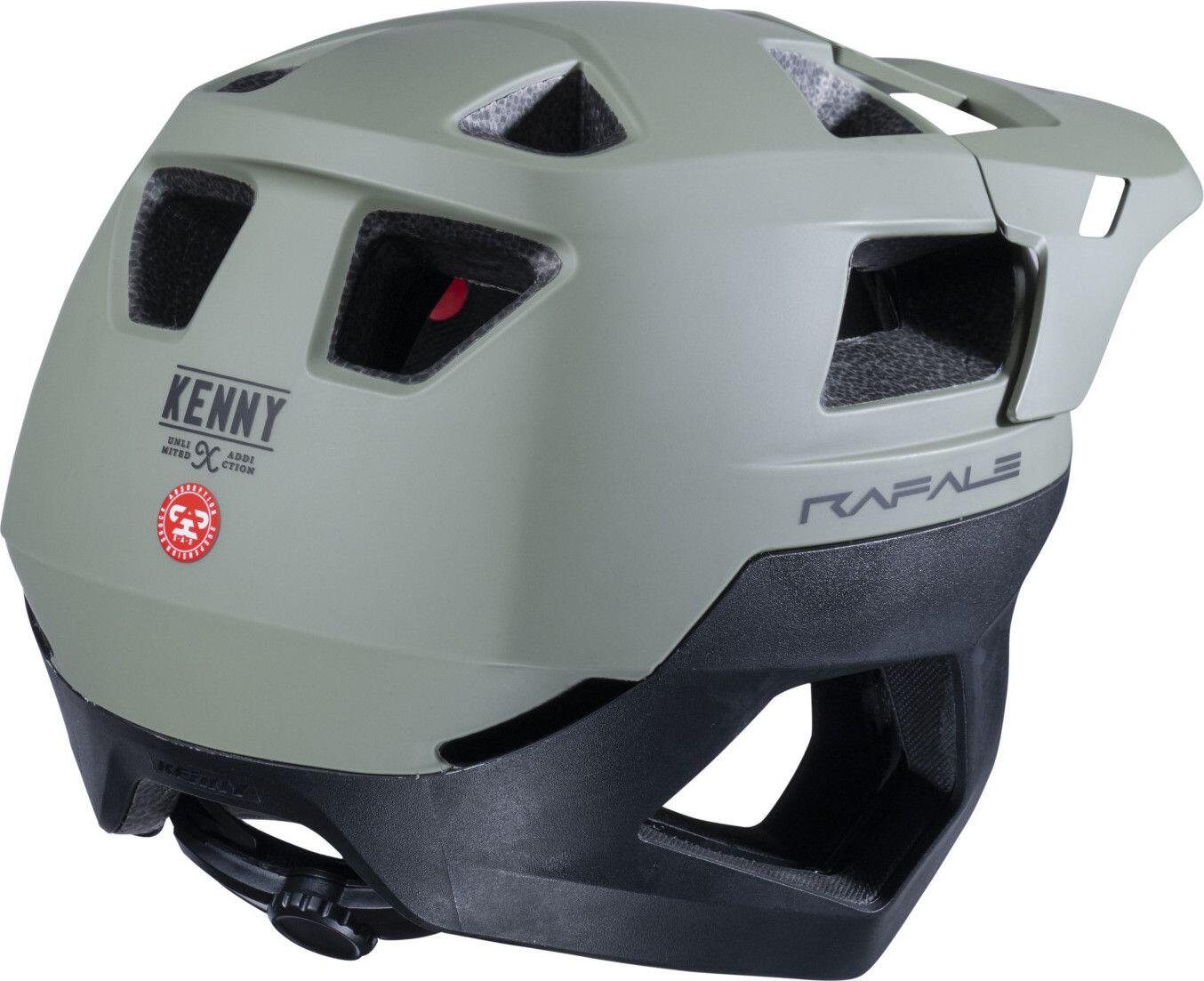 Casque Kenny Rafale Noir/Vert 3/4