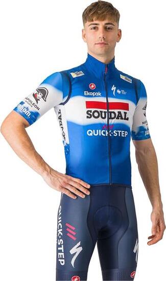 Castelli Pro Light Wind Soudal Quick-Step 2024 Windproof Vest Blue
