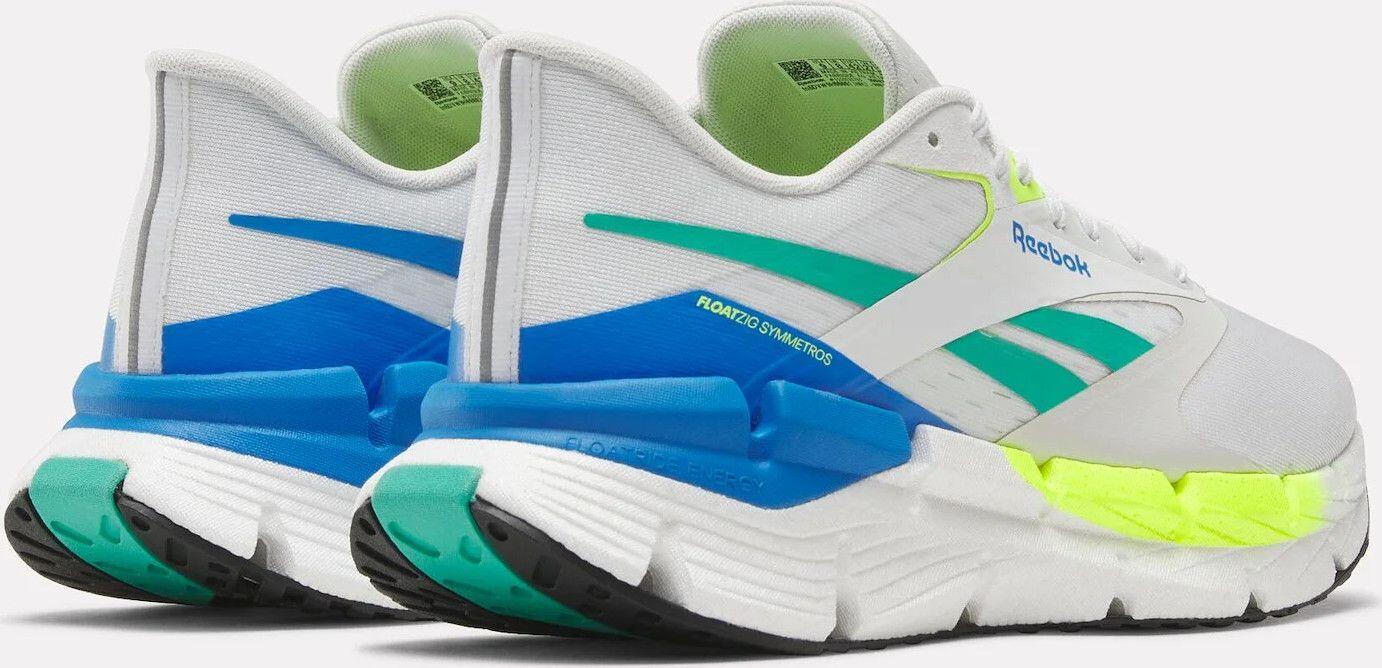 Chaussures Running Reebok FloatZig Symmetros Blanc/Vert/Bleu Homme 3/7