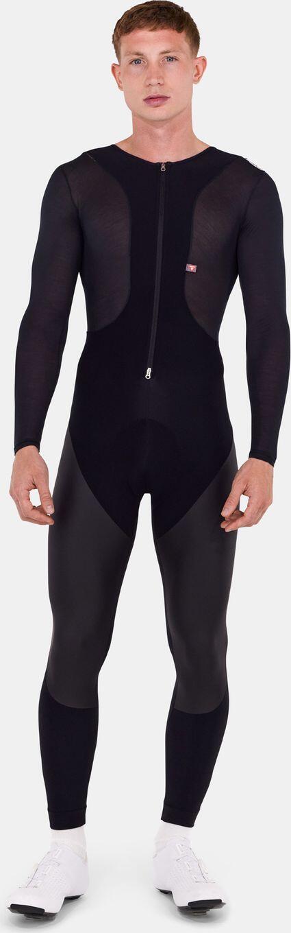 Lange wasserdichte Radhose Santini Vega Dry Schwarz 3/4