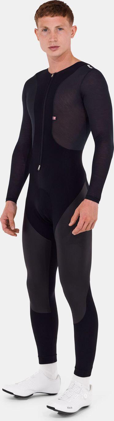 Lange wasserdichte Radhose Santini Vega Dry Schwarz 2/4