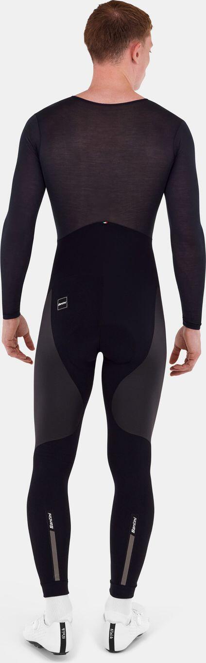 Lange wasserdichte Radhose Santini Vega Dry Schwarz 4/4