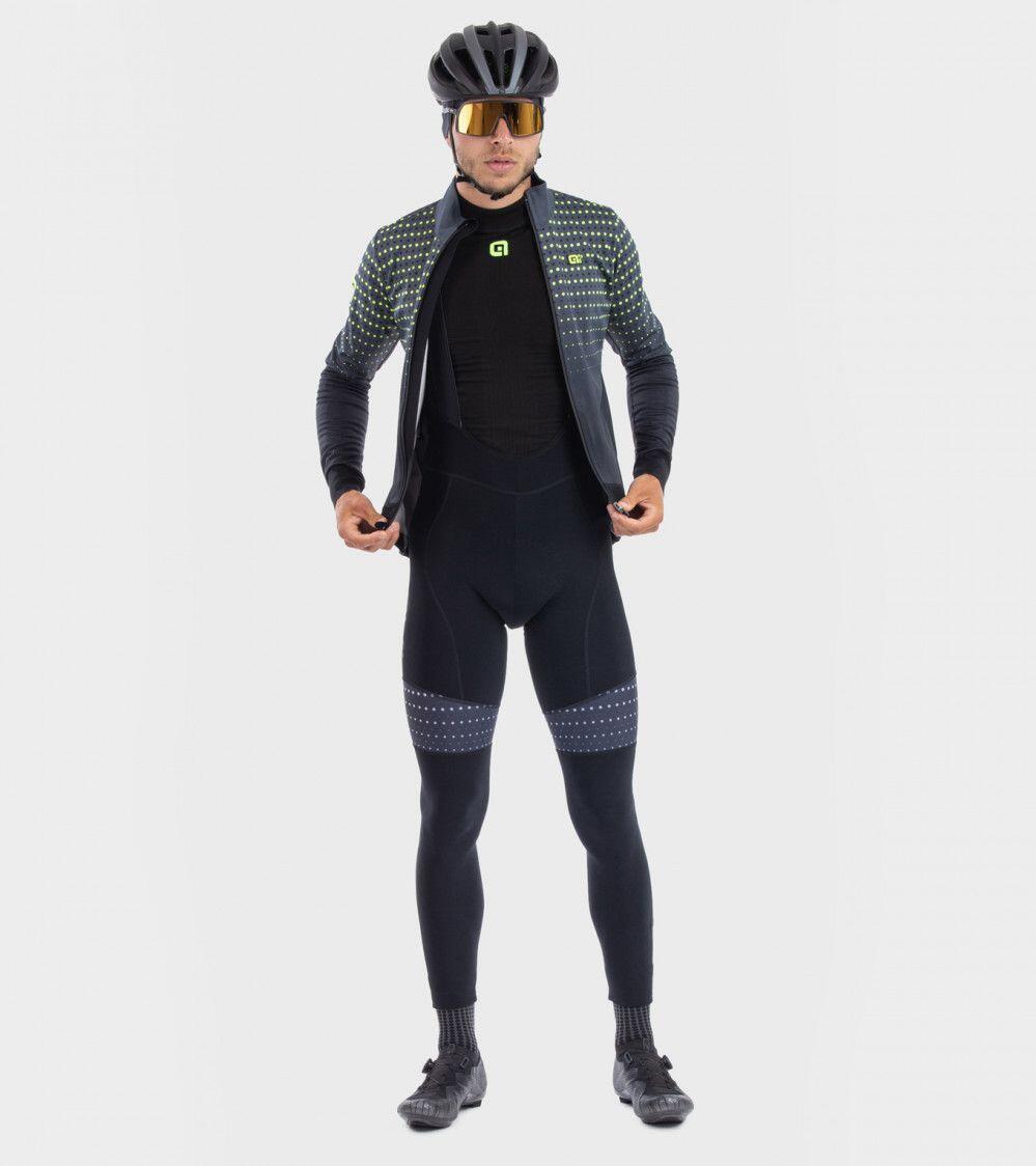 Alé Bullet Long Sleeve Jacket Black/Grey/Yellow 3/7