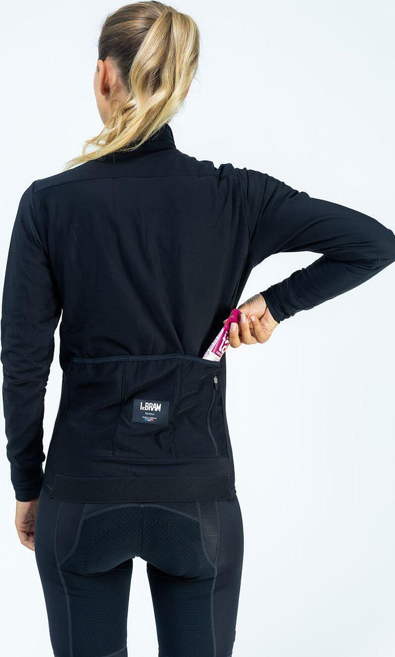 Maillot de Manga Larga LeBram Ventoux Uni Negra para mujer 3/5