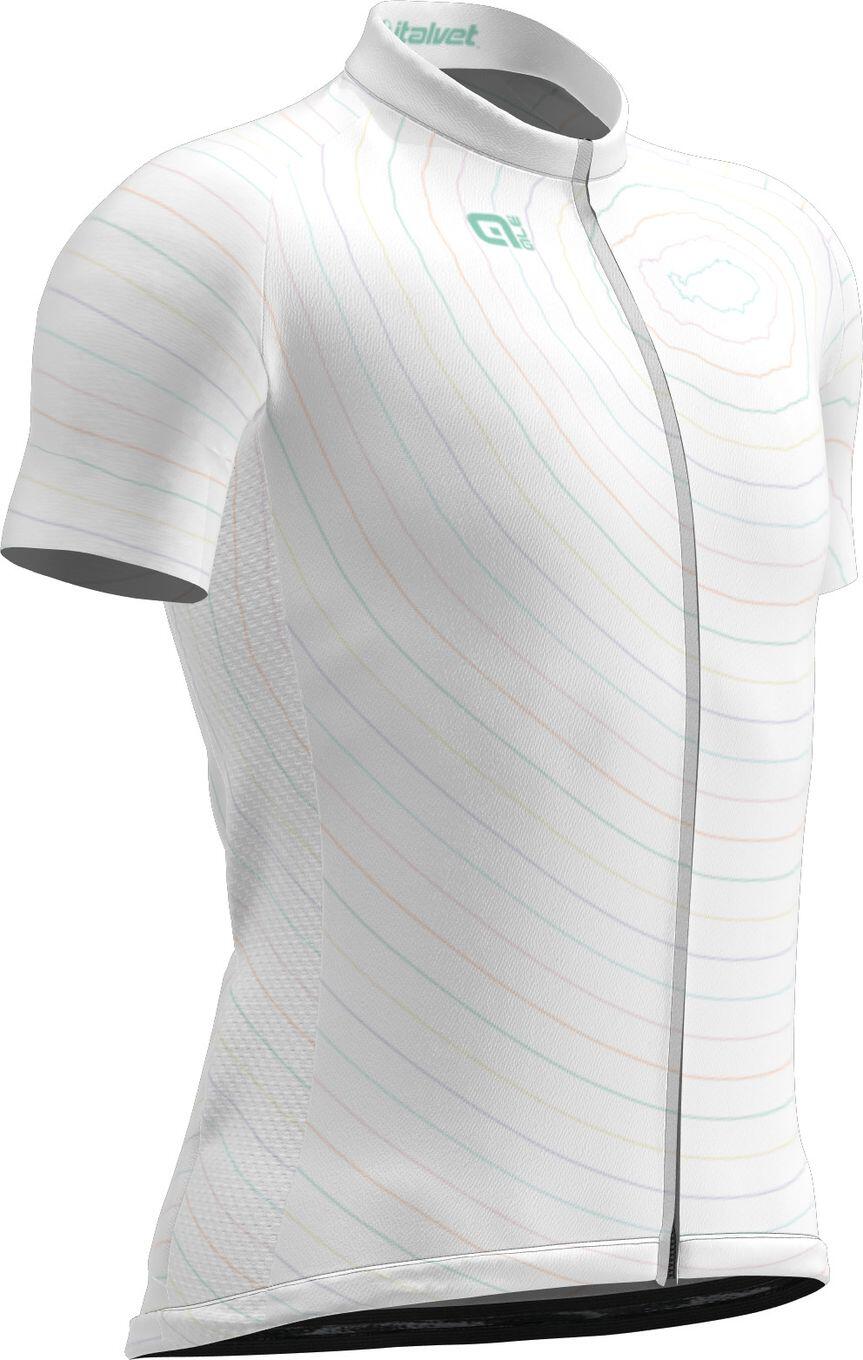 Maillot Manches Courtes Alé Asphalt Blanc 2/4