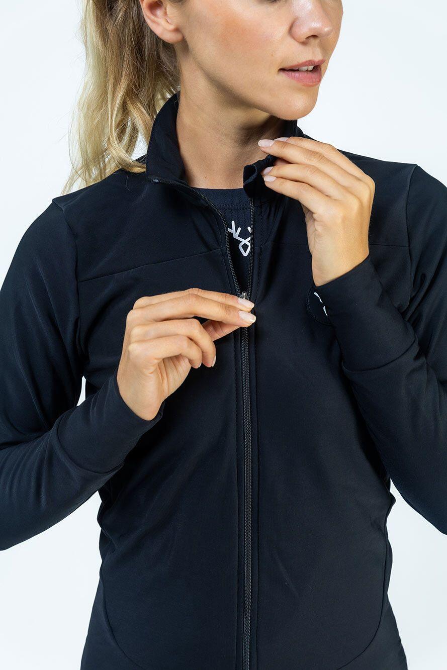 Maillot de Manga Larga LeBram Ventoux Uni Negra para mujer 5/5