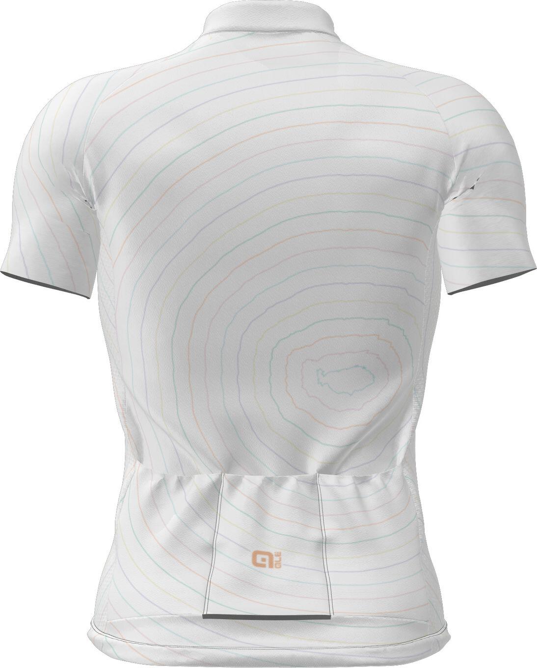 Maillot Manches Courtes Alé Asphalt Blanc 4/4