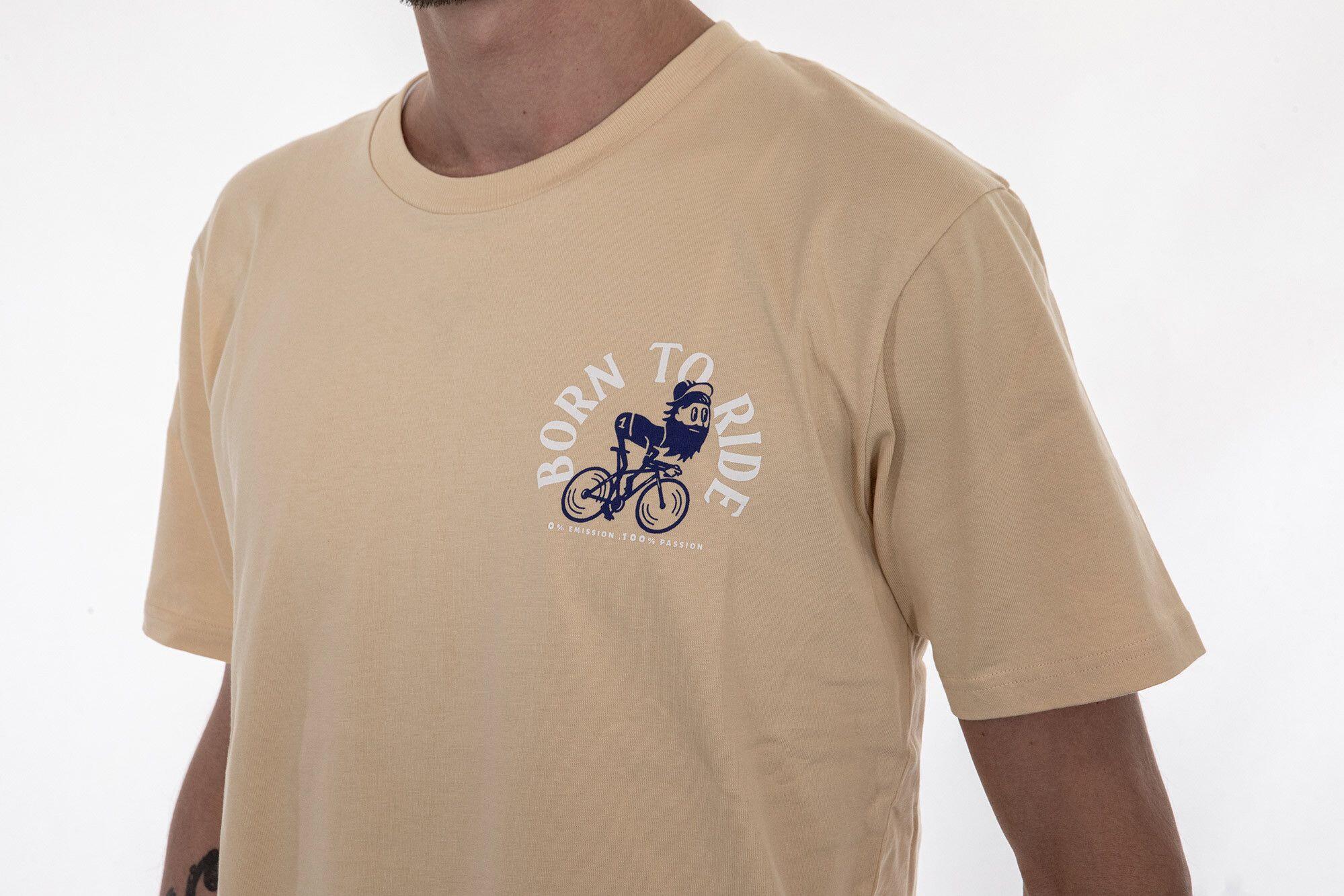 Camiseta LeBram Born To Ride Beige 5/6