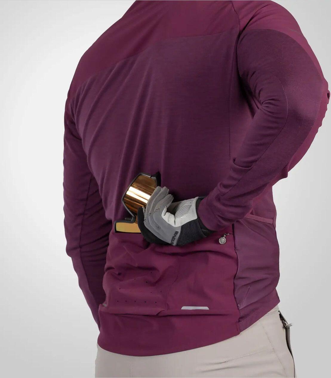 Endura GV500 Long Sleeve Jersey Purple 5/7