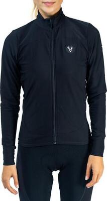 Women's lebram ventoux uni trui met lange mouwen zwart