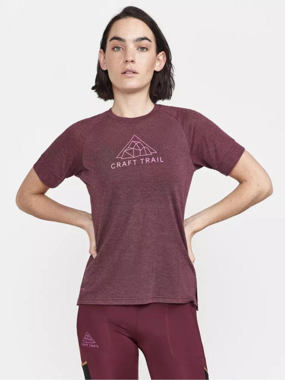 T-Shirt Manches Courtes Craft ADV Trail Wool Blanc Femme 2/7