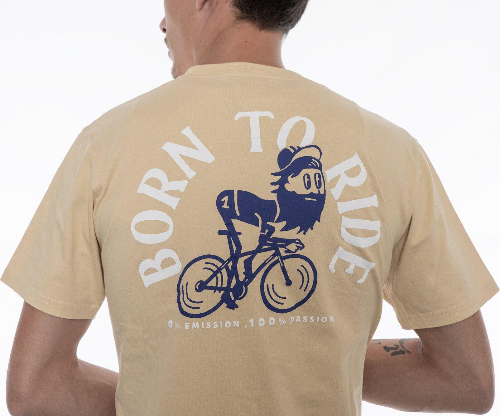 Camiseta LeBram Born To Ride Beige 4/6