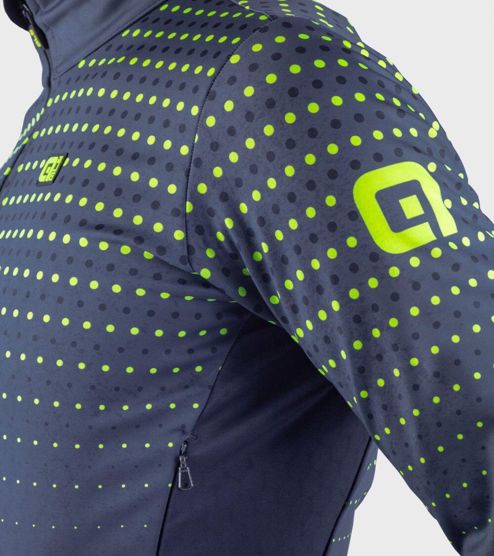 Alé Bullet Long Sleeve Jacket Black/Grey/Yellow 6/7