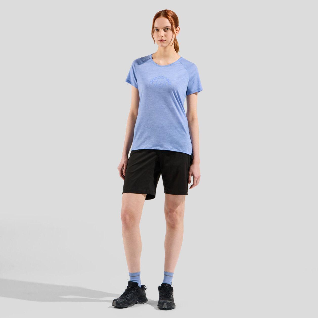 T-shirt Technique Femme Oldo Ride 365 Performance Wool 130 Bleu Clair 5/6