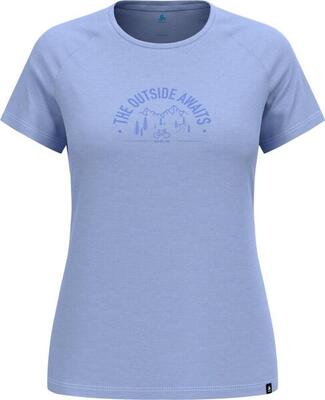 Technisch dames t-shirt oldo ride 365 performance wol 130 lichtblauw