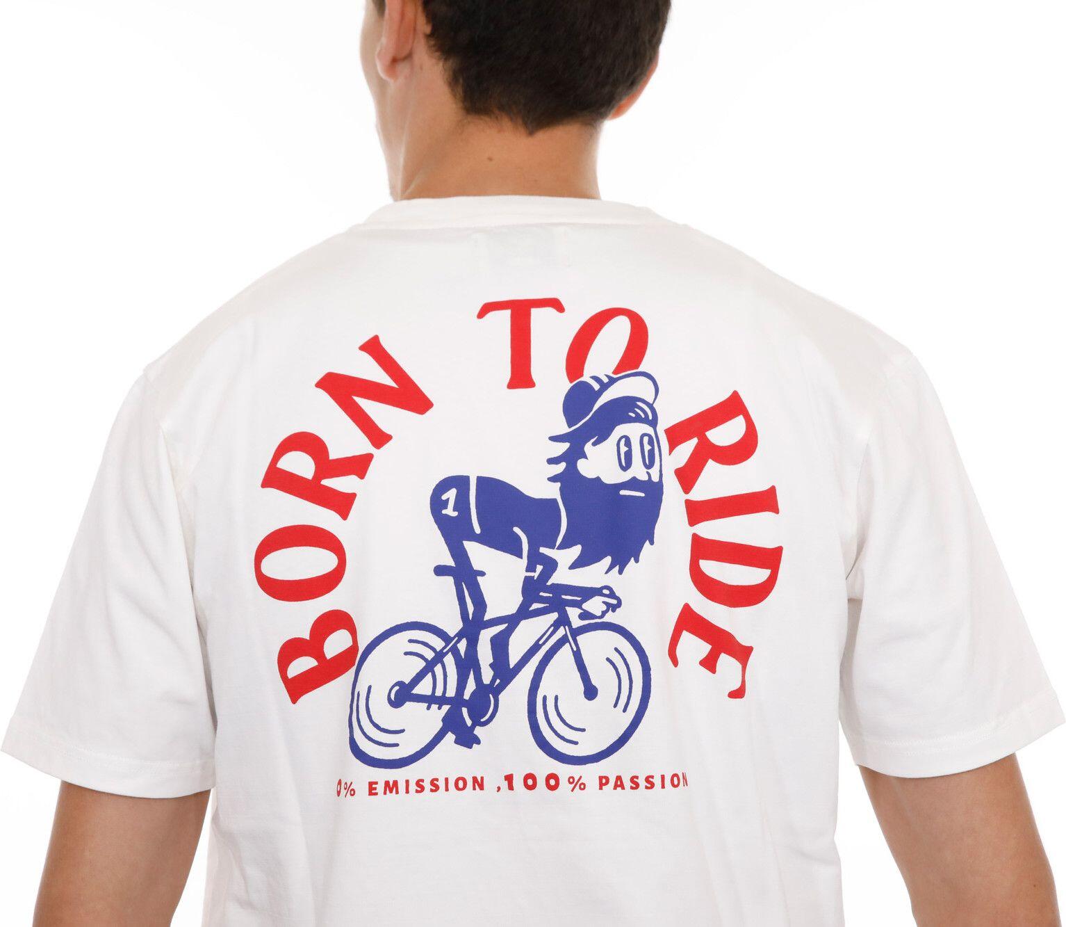 Camiseta LeBram Born To Ride Blanca 4/6