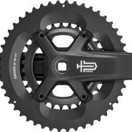 Microshift square-axle crankset Sword 2×9 48/31 teeth Wide Black