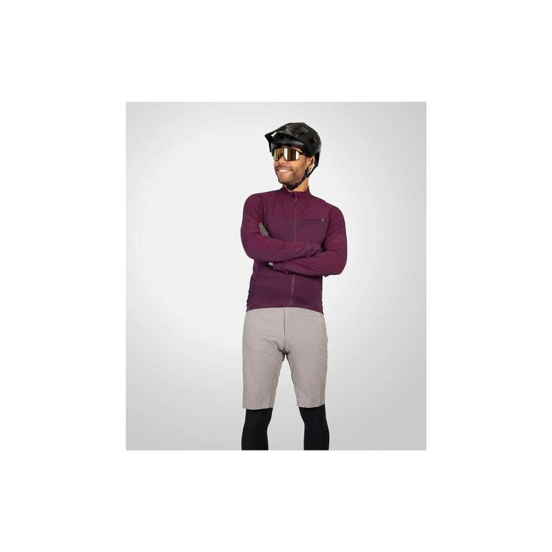 Endura GV500 tricou cu mânecă lungă Aubergine