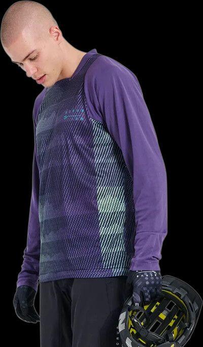 ION Scrub Long Sleeve Jersey Purple 3/4