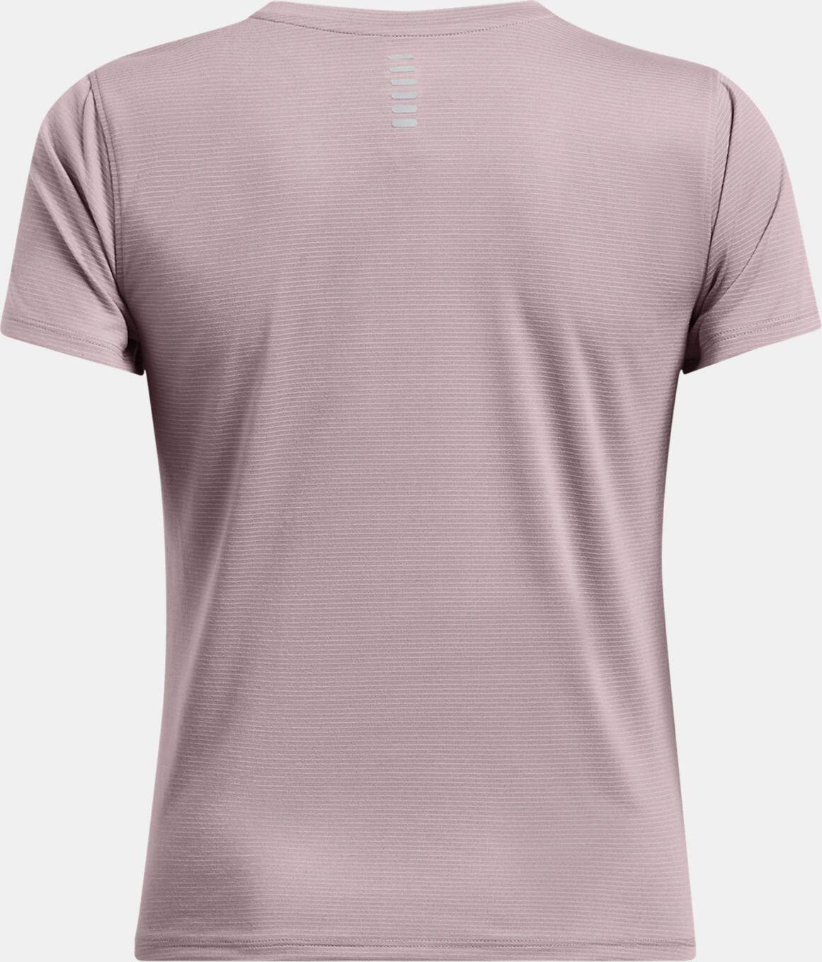 T-Shirt Running Under Armour Launch Run Rose Femme 2/2