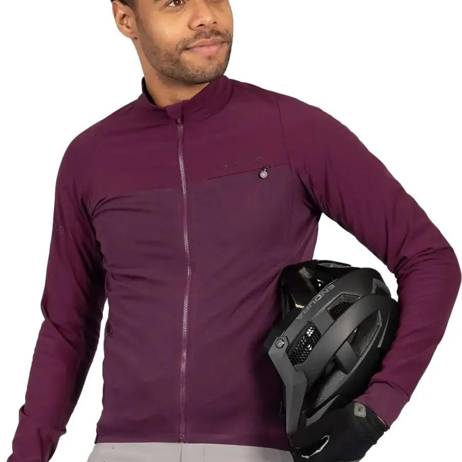 Endura GV500 Long Sleeve Jersey Purple
