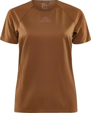 Maillot Manches Courtes Craft Pro Trail Marron Femme