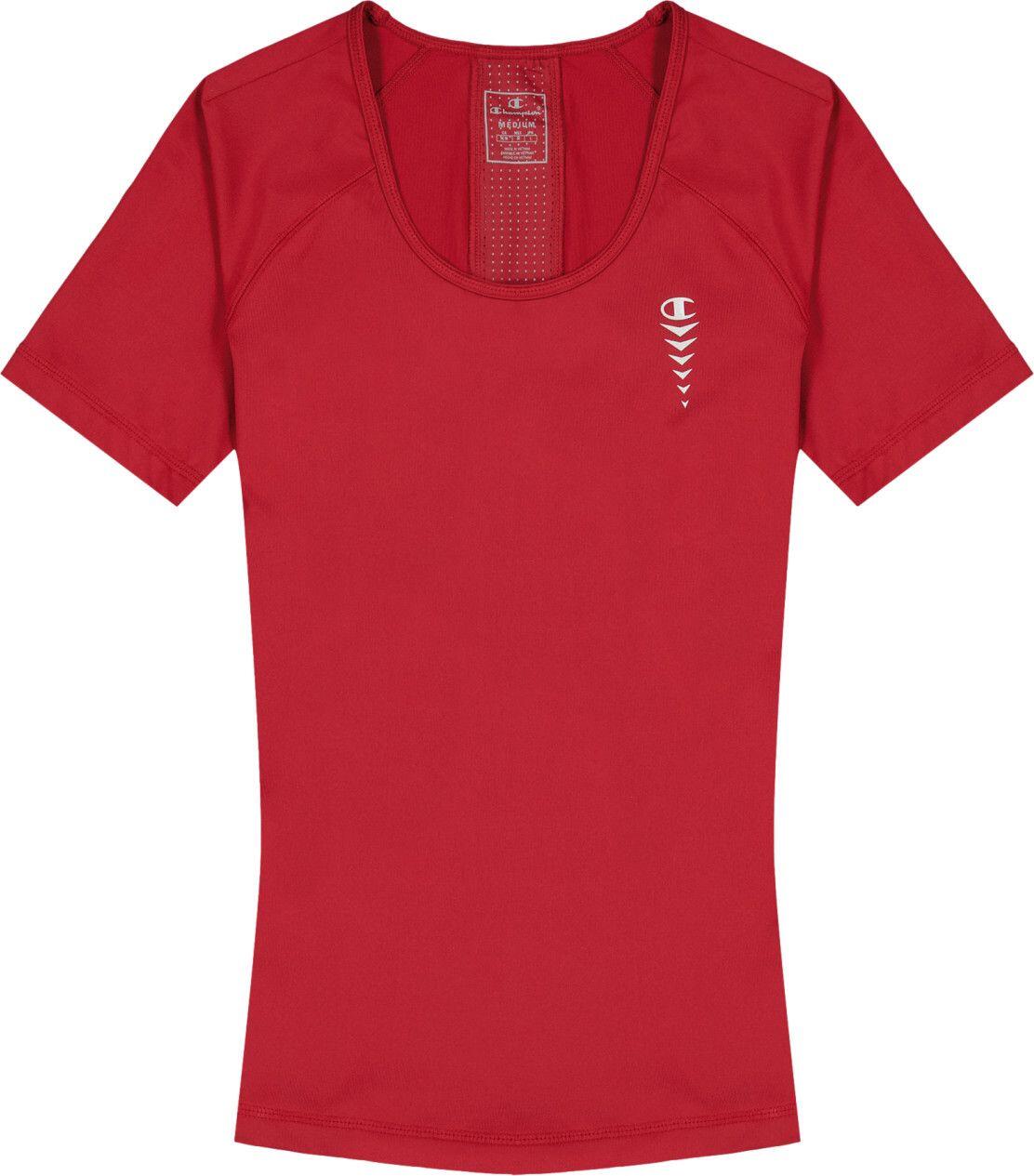 Damen Kurzarmshirt Champion C-Tech Rot 1/1