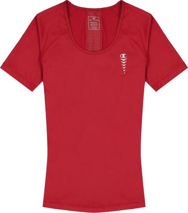 Damen Kurzarmshirt Champion C-Tech Rot