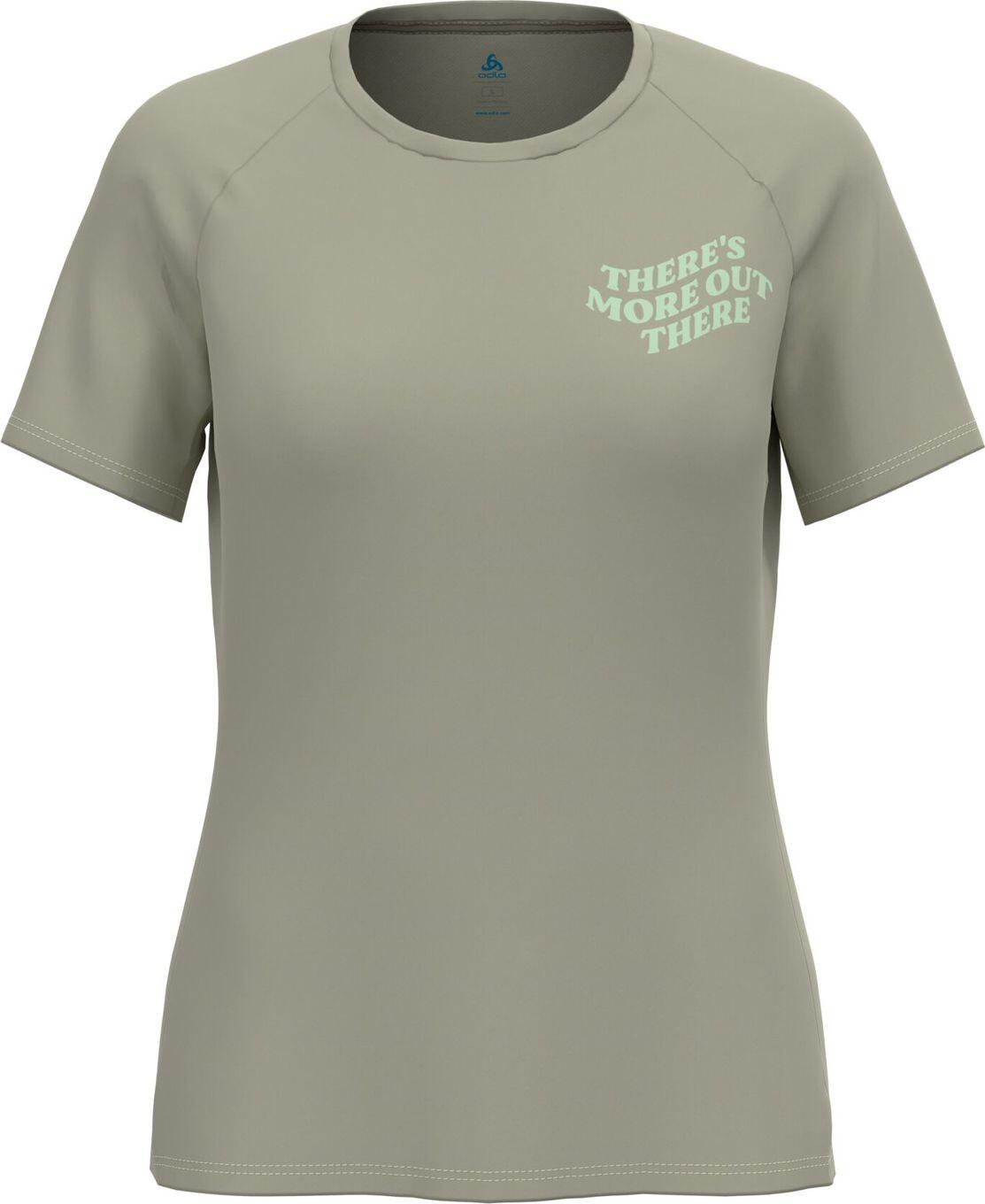 T-Shirt Running Odlo Essential Print Gris Femme 1/2