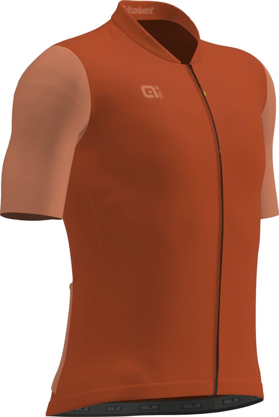 Maglia Alé Adventure manica corta marrone - zip nascosto, 3 tasche 2/4
