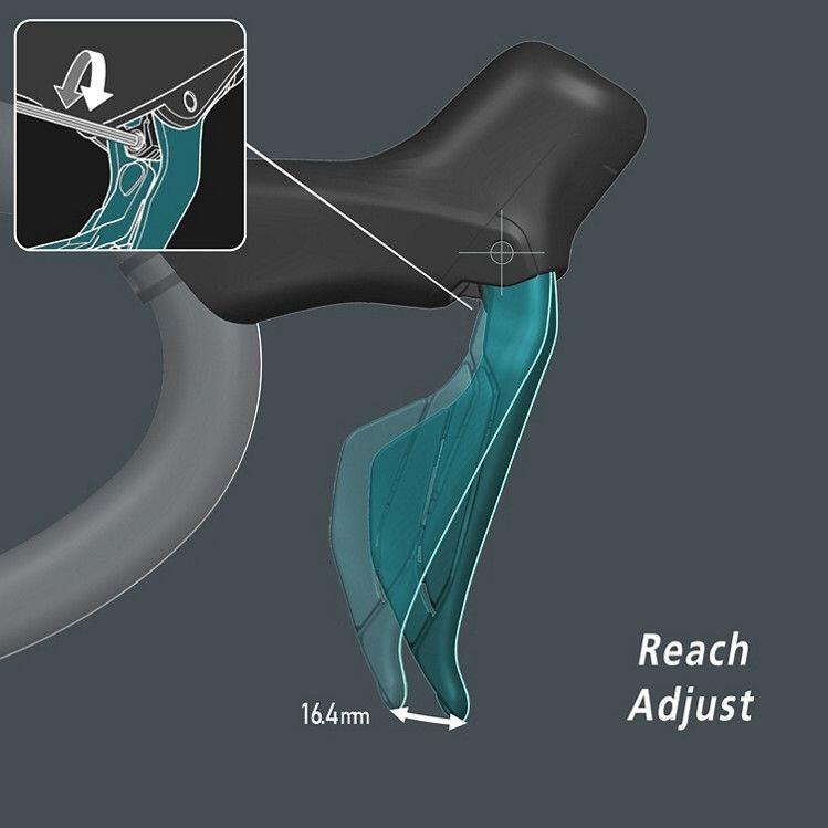 Levier de frein gauche avant Shimano sh.dura Ace Di2 St-r9270 5/7