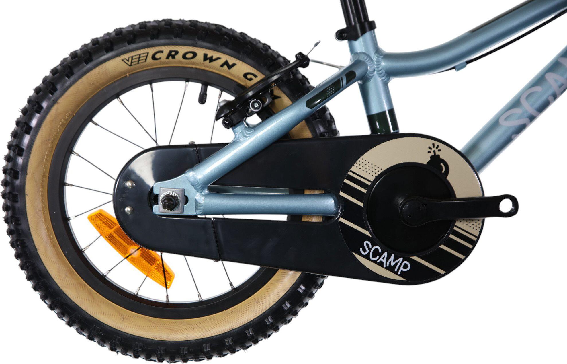 Kinder Mountainbike Scamp SmallFox Single Speed 14'' Himmelblau Gold 3/5